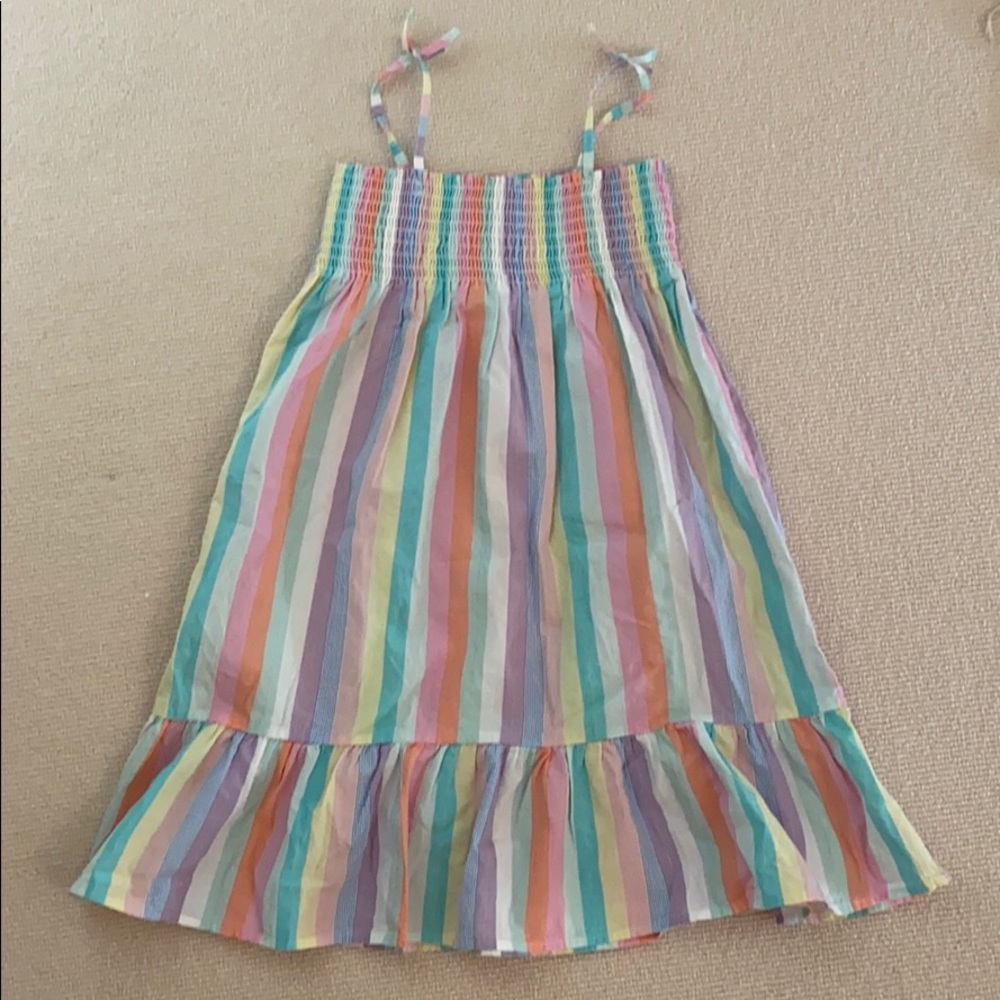H&M Girls Smocked Striped Dress